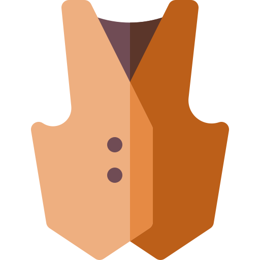 vest Basic Rounded Flat icoon