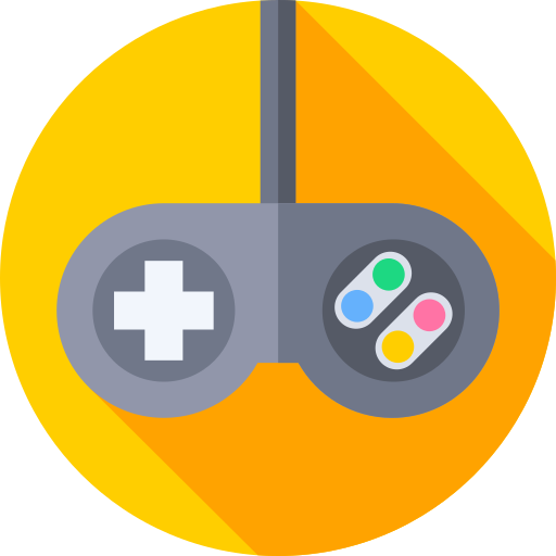 ゲーム機 Flat Circular Flat icon
