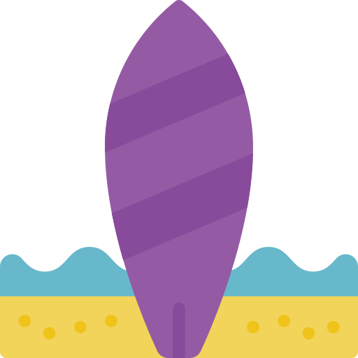 surfing Basic Miscellany Flat ikona