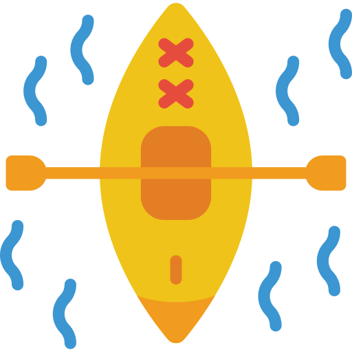 Kayak Basic Miscellany Flat icon