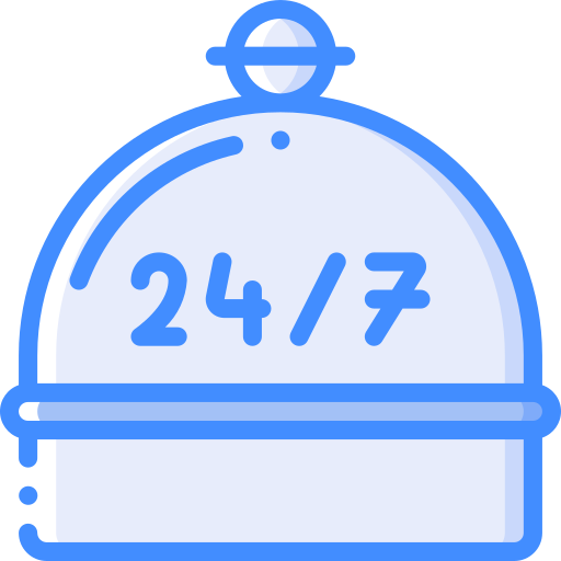 Room service Basic Miscellany Blue icon