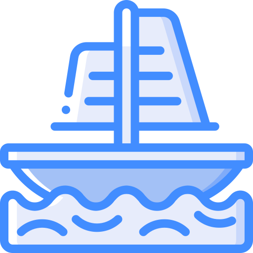 Boat Basic Miscellany Blue icon