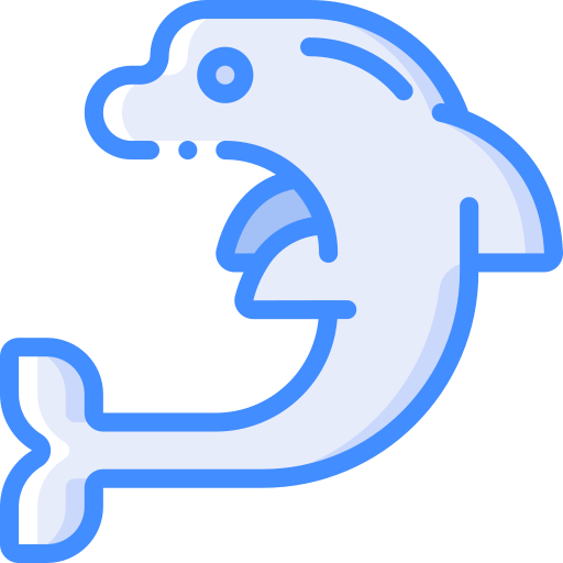dolfijn Basic Miscellany Blue icoon