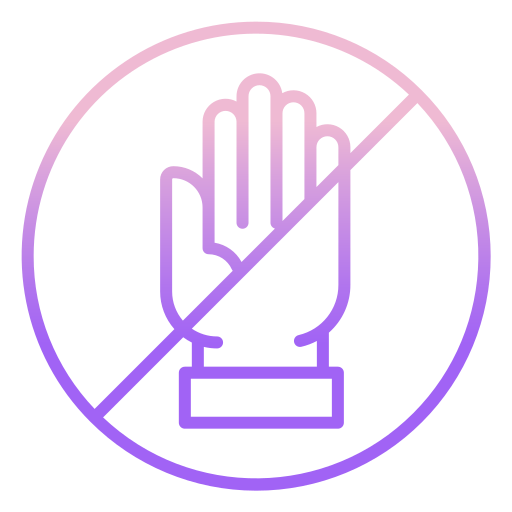 Dont touch Icongeek26 Outline Gradient icon