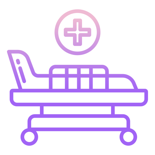 Hospital bed Icongeek26 Outline Gradient icon
