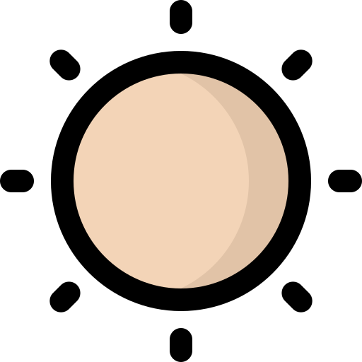 słońce bqlqn Lineal Color ikona
