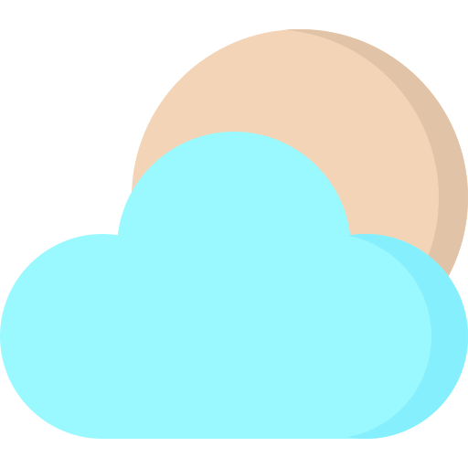 Cloudy bqlqn Flat icon