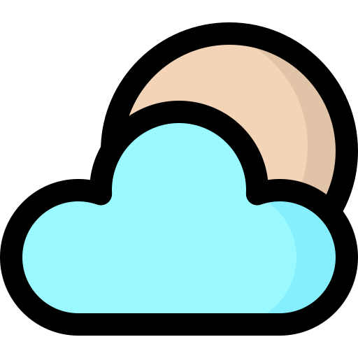Cloudy bqlqn Lineal Color icon