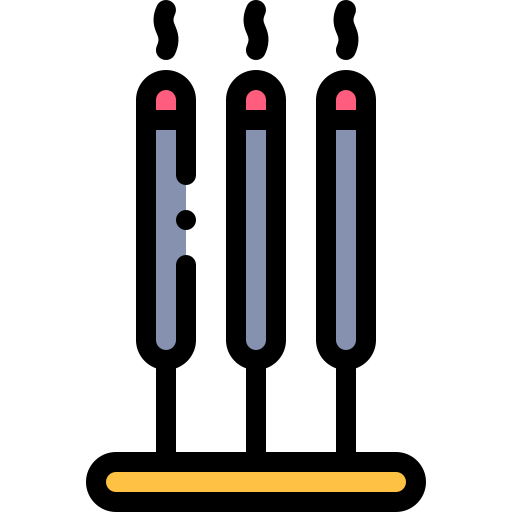 아로마 테라피 Detailed Rounded Lineal color icon