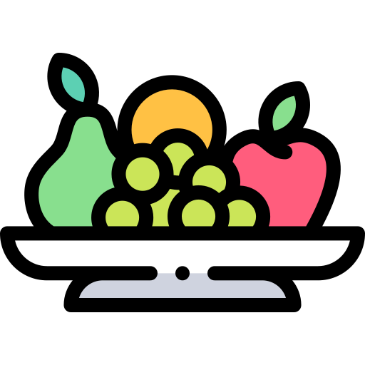 fruta Detailed Rounded Lineal color icono