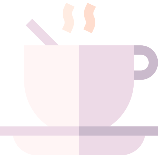 café Basic Straight Flat Ícone