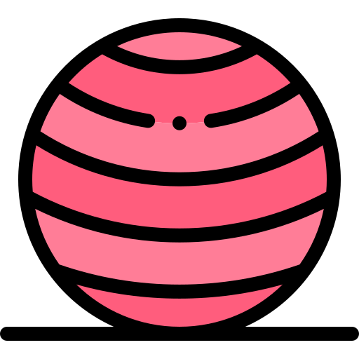 piłka gimnastyczna Detailed Rounded Lineal color ikona