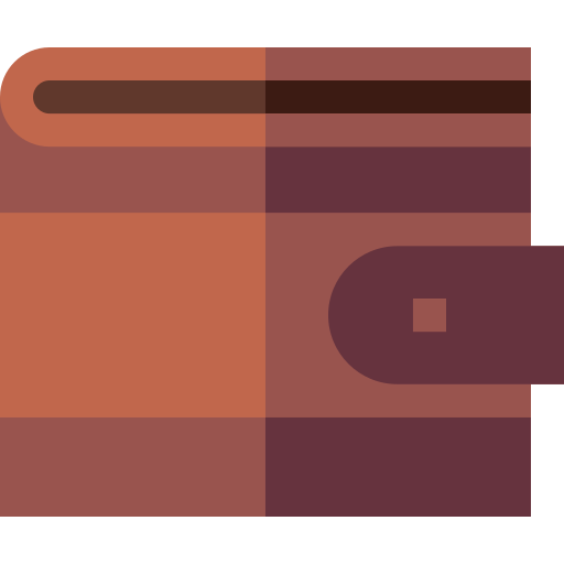 財布 Basic Straight Flat icon