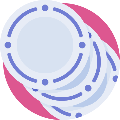 접시 Detailed Flat Circular Flat icon