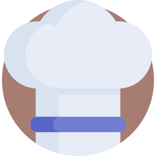 Chef hat Detailed Flat Circular Flat icon