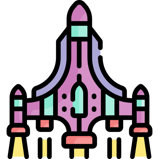 Космический корабль Special Lineal color иконка