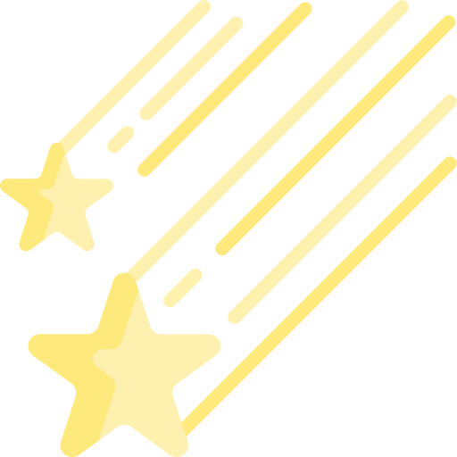 Shooting stars Special Flat icon