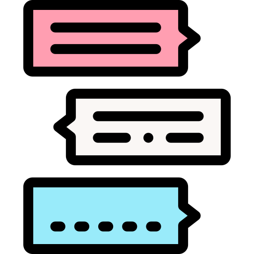 chat box Detailed Rounded Lineal color icon