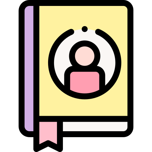 agenda Detailed Rounded Lineal color icon