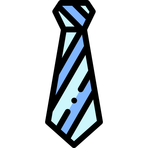 Tie Detailed Rounded Lineal color icon