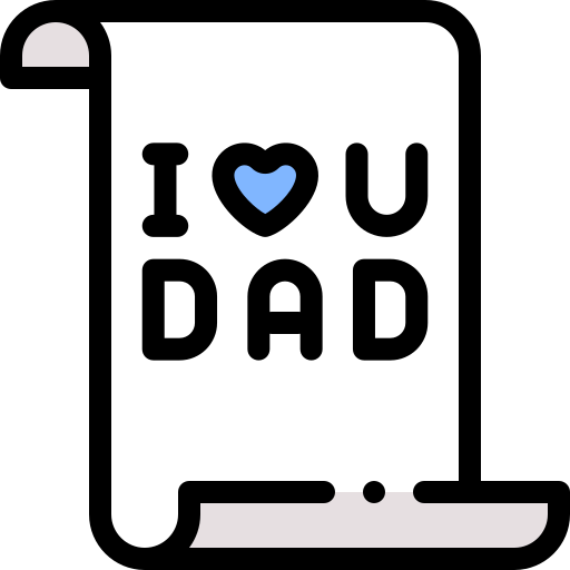 Fathers day Detailed Rounded Lineal color icon