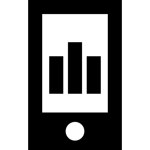 smartphone Basic Straight Filled icona