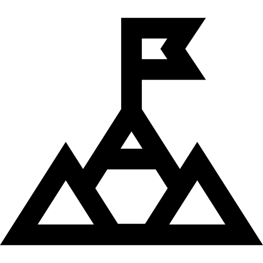 montagna Basic Straight Lineal icona