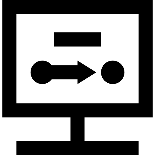 monitor Basic Straight Lineal ikona
