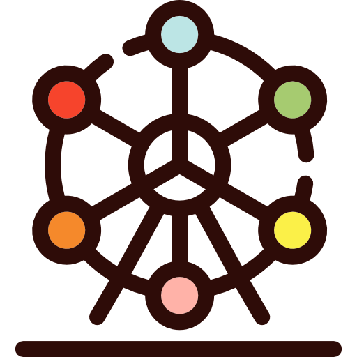 diabelski młyn Detailed Rounded Lineal color ikona
