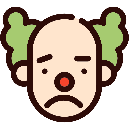 Clown Detailed Rounded Lineal color icon