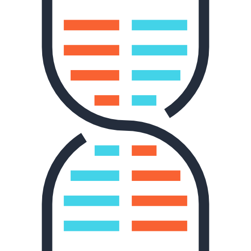 dna Maxim Flat Two Tone Linear colors icon
