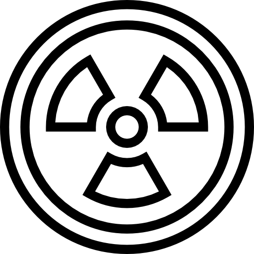 nuclear Maxim Flat Lineal icono