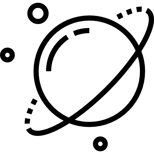 土星 Maxim Flat Lineal icon