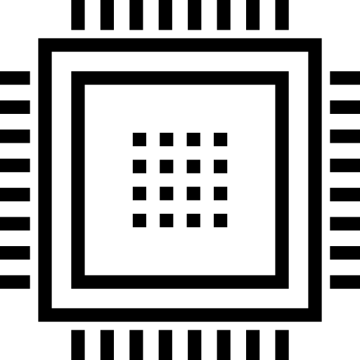 mikroczip Maxim Flat Lineal ikona