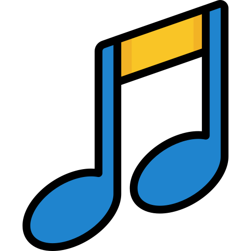 Musical note Special Lineal color icon