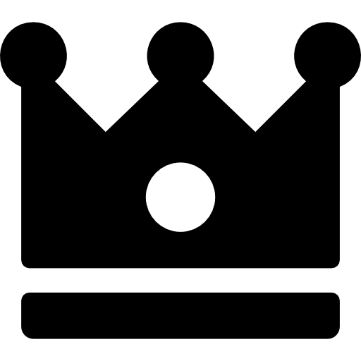 Crown Basic Rounded Filled icon