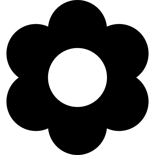 Flower Basic Rounded Filled icon
