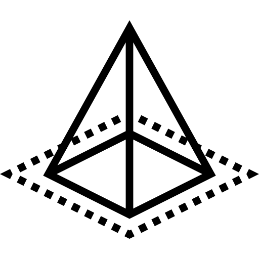 Pyramid Maxim Flat Lineal icon