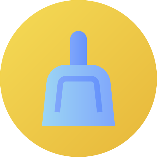 schaufel Flat Circular Gradient icon