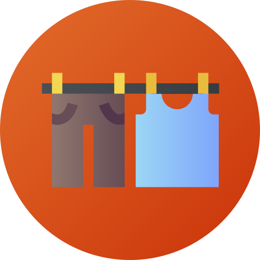 Laundry Flat Circular Gradient icon