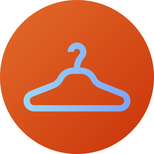 hanger Flat Circular Gradient icoon