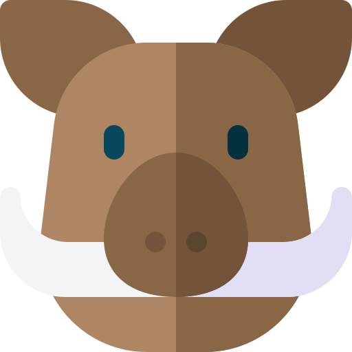 Boar Basic Rounded Flat icon