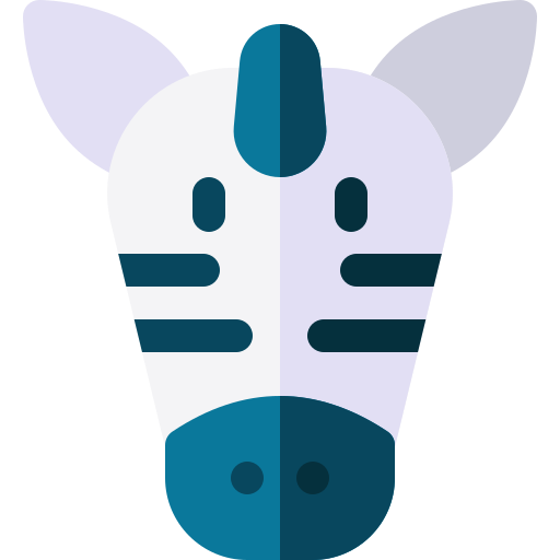 zebra Basic Rounded Flat icon