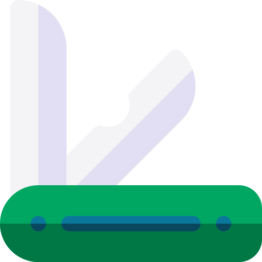 cuchillo de bolsillo Basic Rounded Flat icono