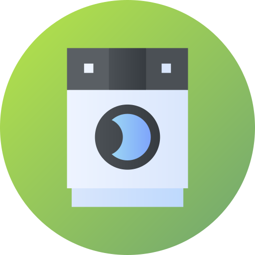 lavadora Flat Circular Gradient icono
