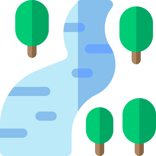 rzeka Basic Rounded Flat ikona
