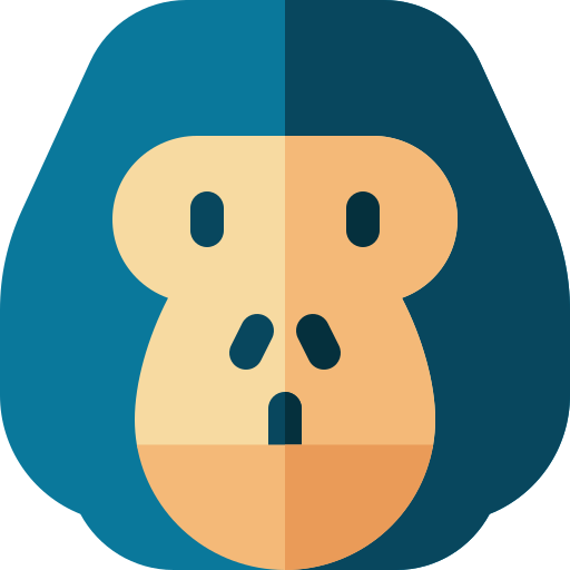 gorila Basic Rounded Flat icono