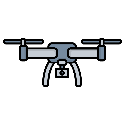 câmera drone Generic Outline Color Ícone