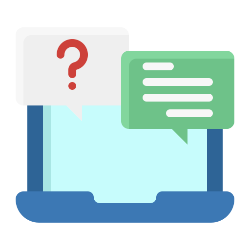 Online question Generic Flat icon