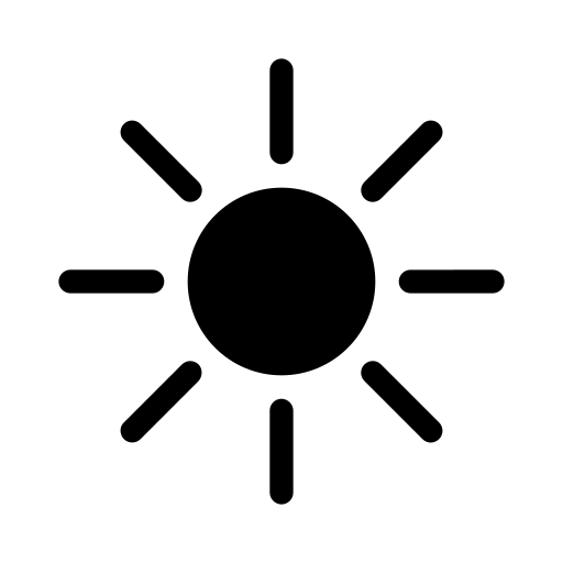 ensoleillé Generic Glyph Icône